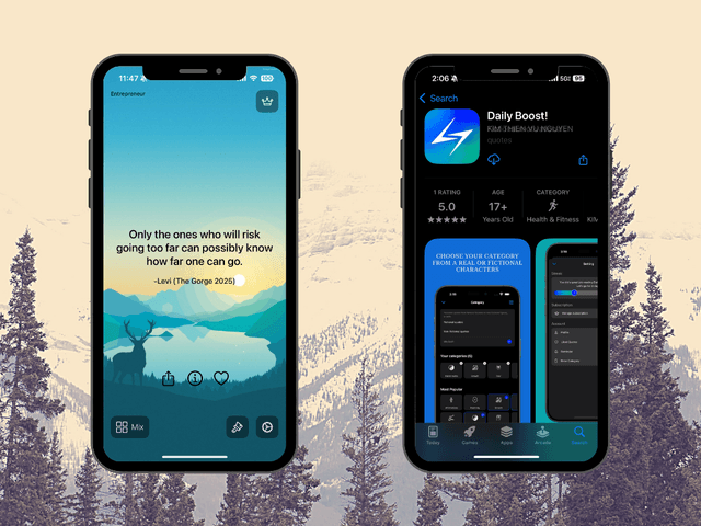 Daily Boost! App Screenshot